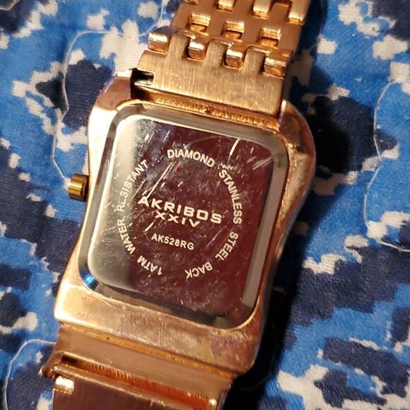 Akribos XXIV AK528RG Rose Gold Diamond Dial Ladies Watch Timepiece Chronograph - Picture 9 of 9